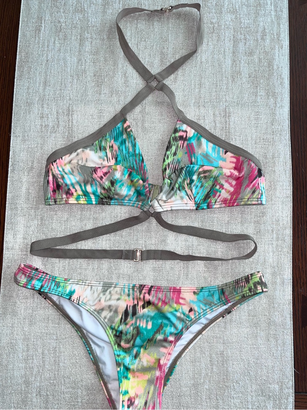 Victoria's Secret Multicolor choker bikini set